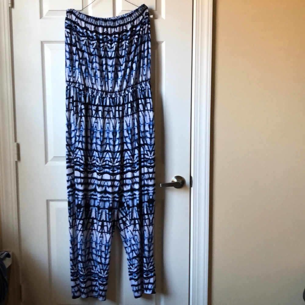 Blue and White Jumper